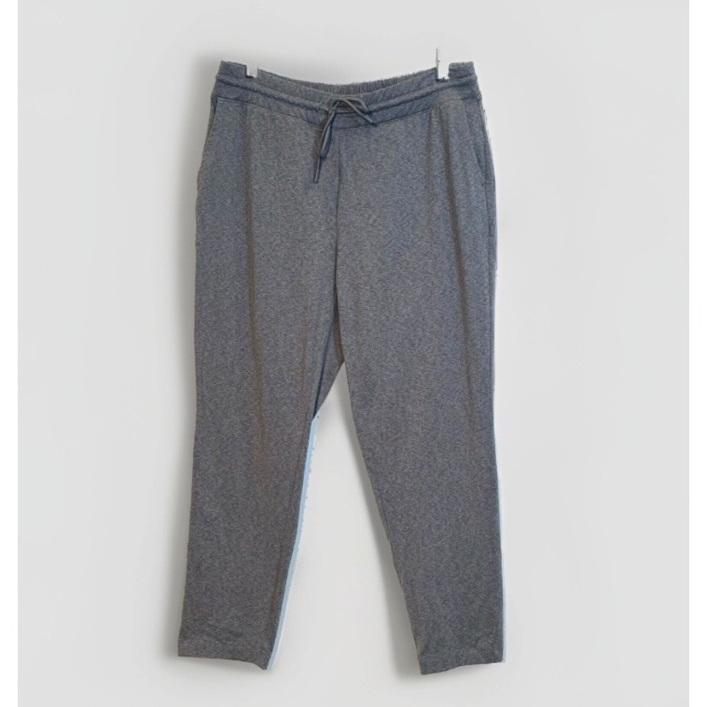 J Jill Fit Active Pants Womens Sz S Pull On Gray Stretch Jersey Straight Leg